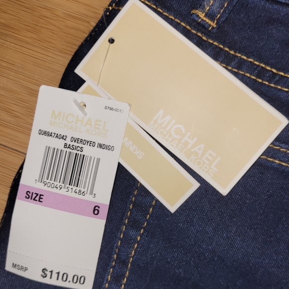NWT'S Michael Kors Skinny Jeans WOMEN'S SIZE 6 - Picture 4 of 4